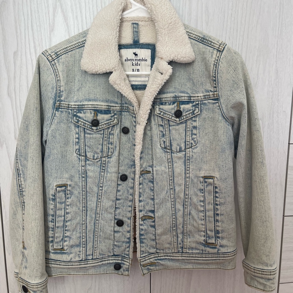 Abercrombie & Fitch Boys Blue Denim Jacket